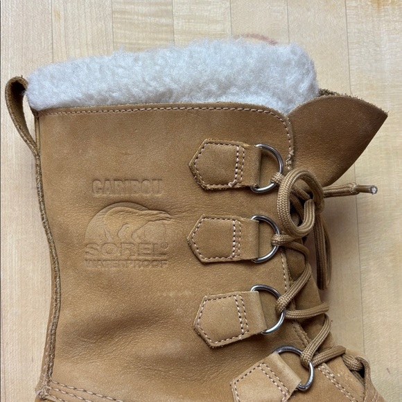 Sorel Caribou Women’s Winter Waterproof Snow Boot Buff Size 9 - Picture 8 of 11